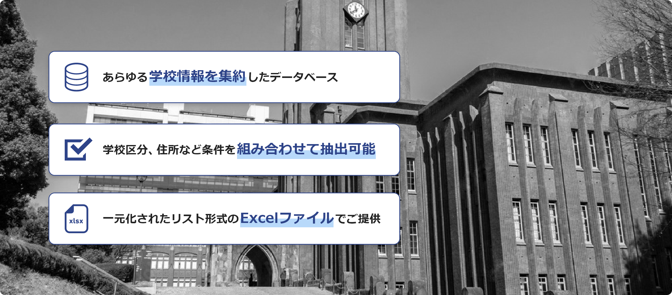 学校データベース（学校DB） | 商品・サービス | 東京商工リサーチ