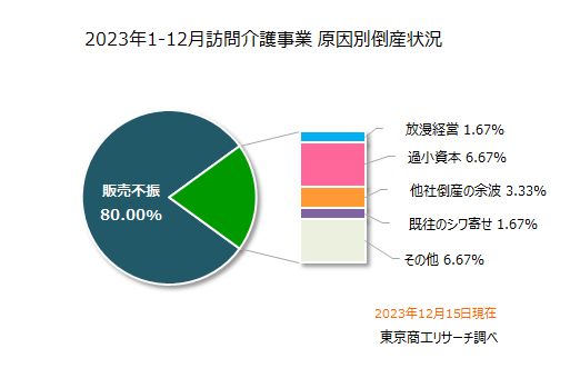 2023年1-12月　訪問介護事業　原因別倒産状況