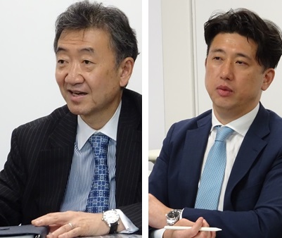 堀内社長（左）と後田氏