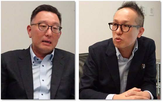 内田部長（左）と沖元審議役