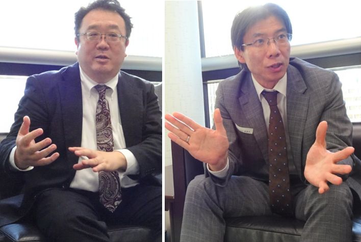 田中社長(左)、島根社長(ともにSAP) 田中社長(左)、島根社長(ともにSAP)