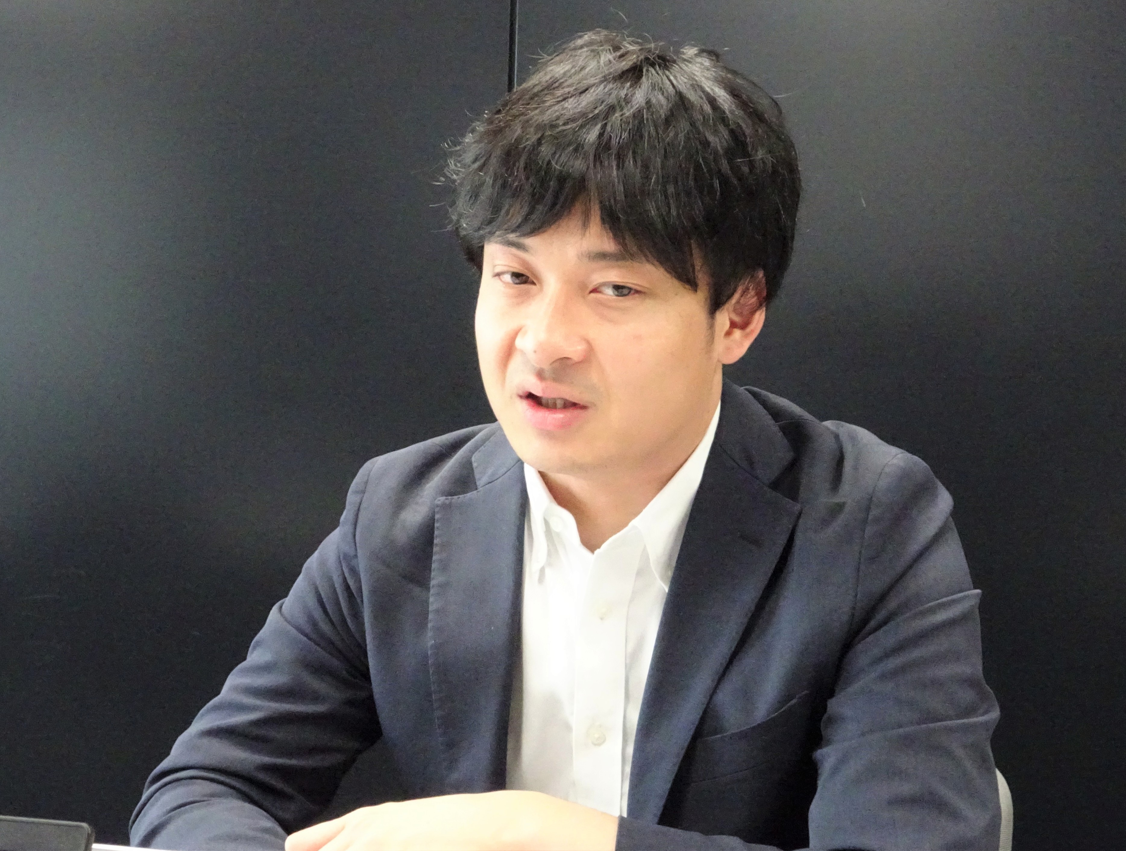 インタビューに応じる田尻 雄裕氏 インタビューに応じる田尻 雄裕氏