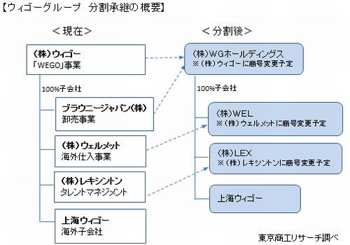 ウィゴーグループ　分割承継の概要
