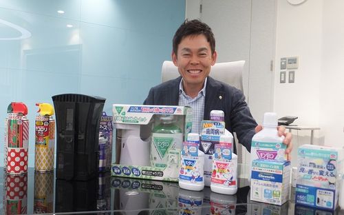 グローバル戦略を語る川端社長（撮影・東京商工リサーチ）