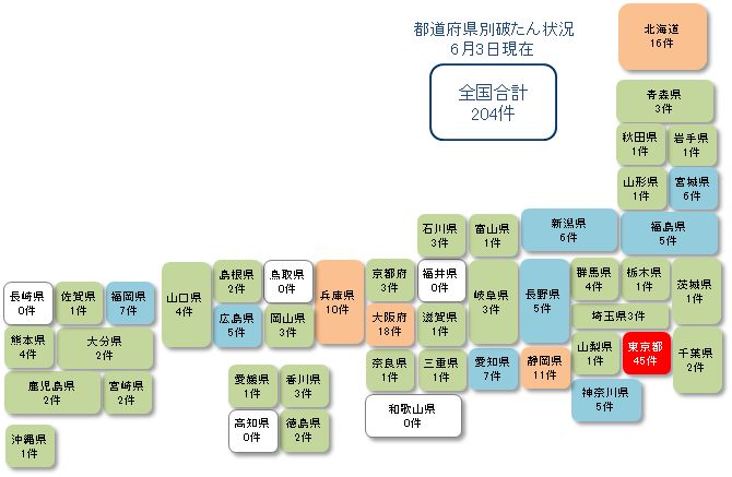 コロナ日本地図0603