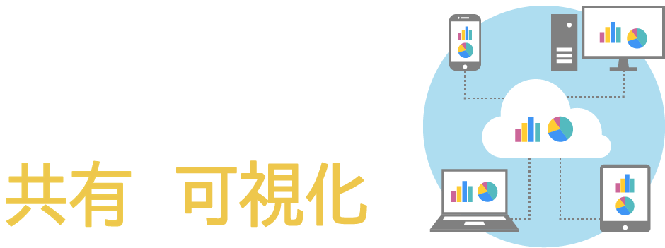 企業データをオンラインで共有＆可視化！