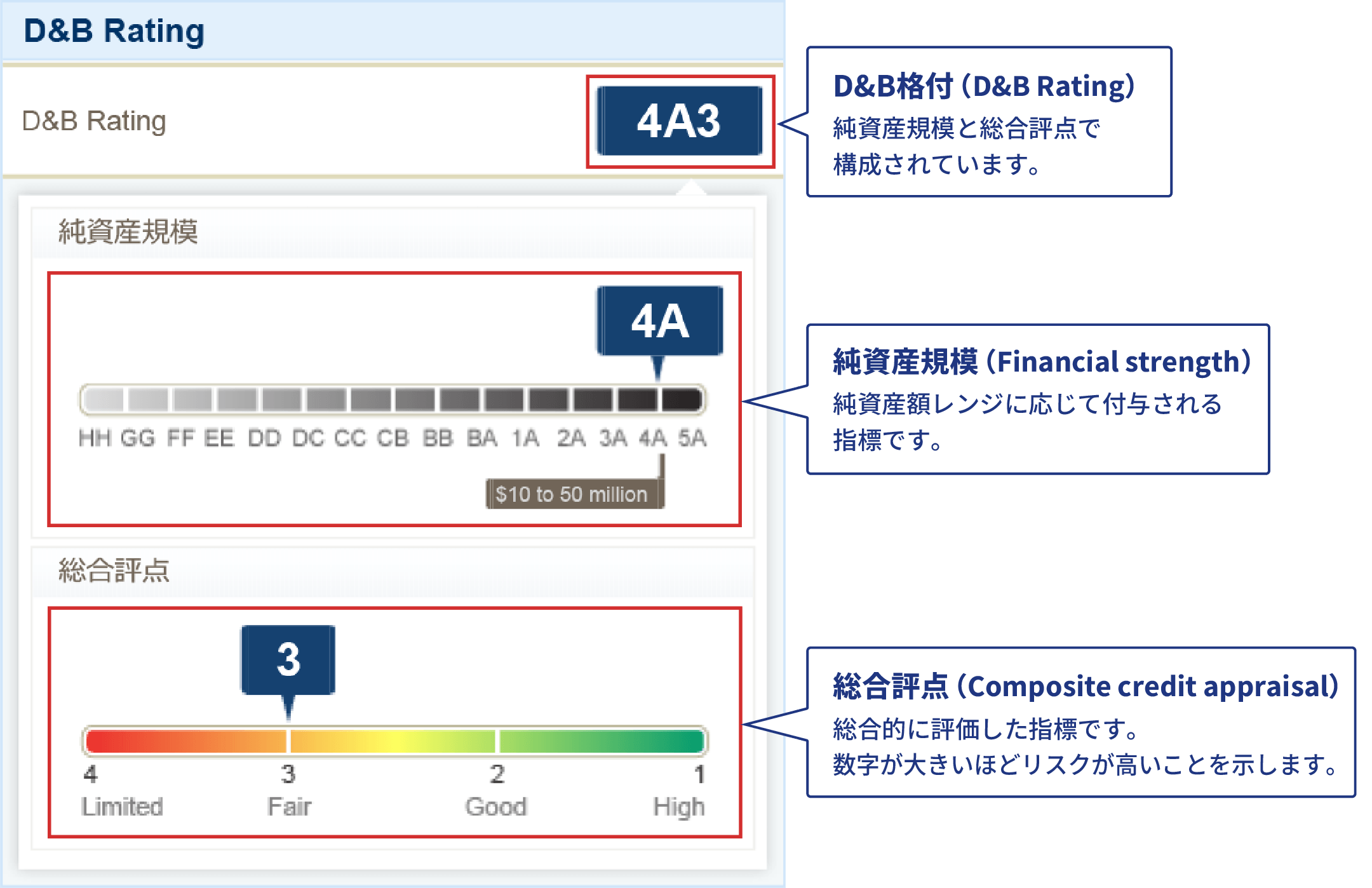 総合評価「D&B格付」