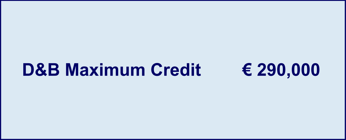 推奨与信限度額「D&B Maximum Credit」